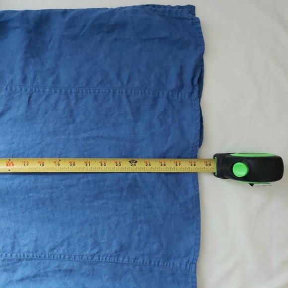 JM Collection 100% Linen Blue Button Down Top Studded Details Women's Sz 16 - Picture 11 of 14